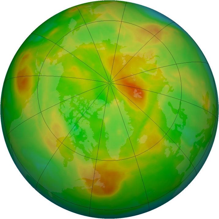 Arctic ozone map for 26 May 2009